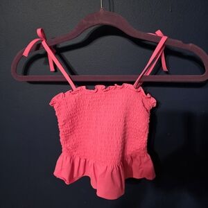 VINEYARD VINES kids Tankini swim top girls size 7 Hot Pink New With Tags